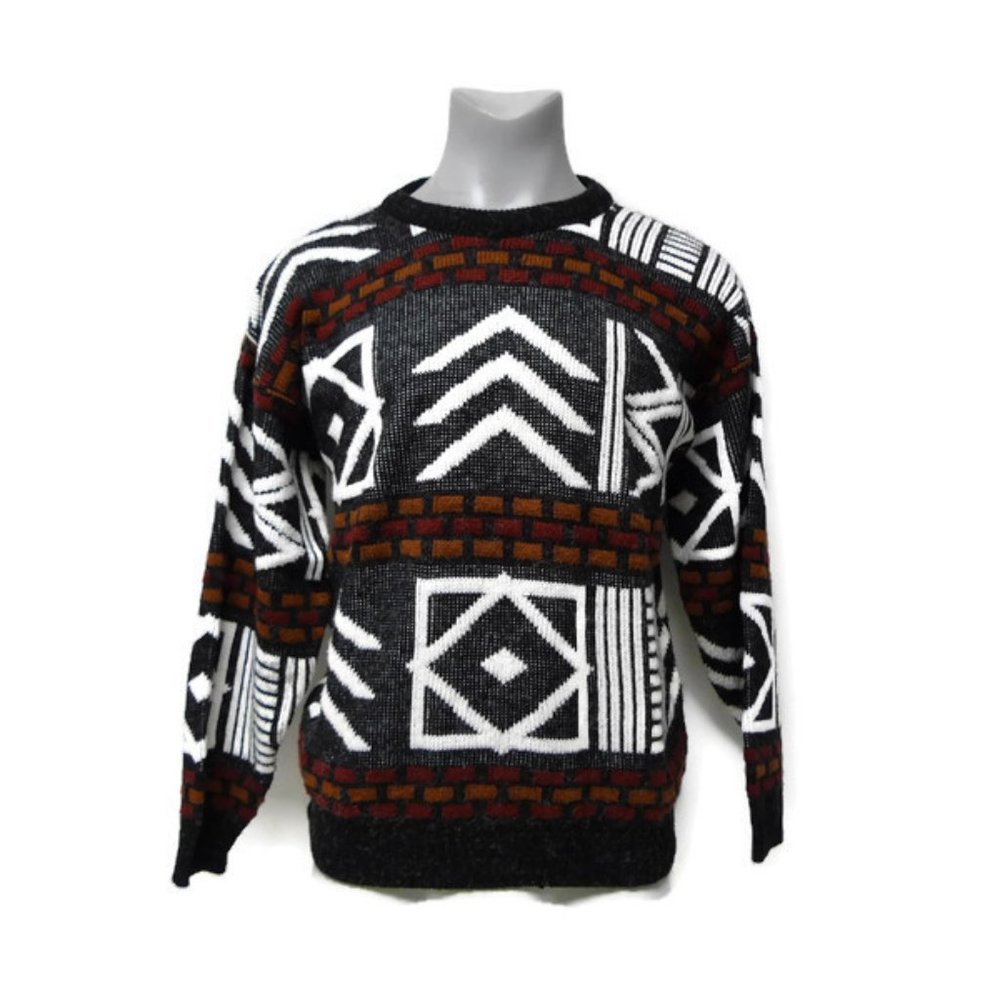 VTG 80s Magnetic Force knitted sweater made in USA